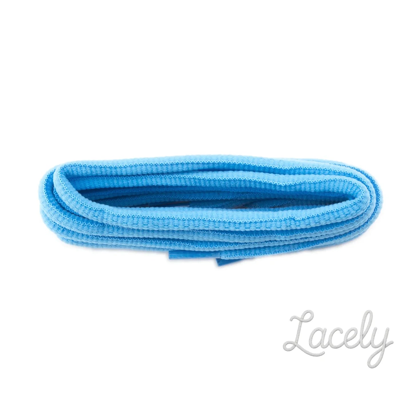 Light Blue Oval Sport Laces 1 pair - 114cm