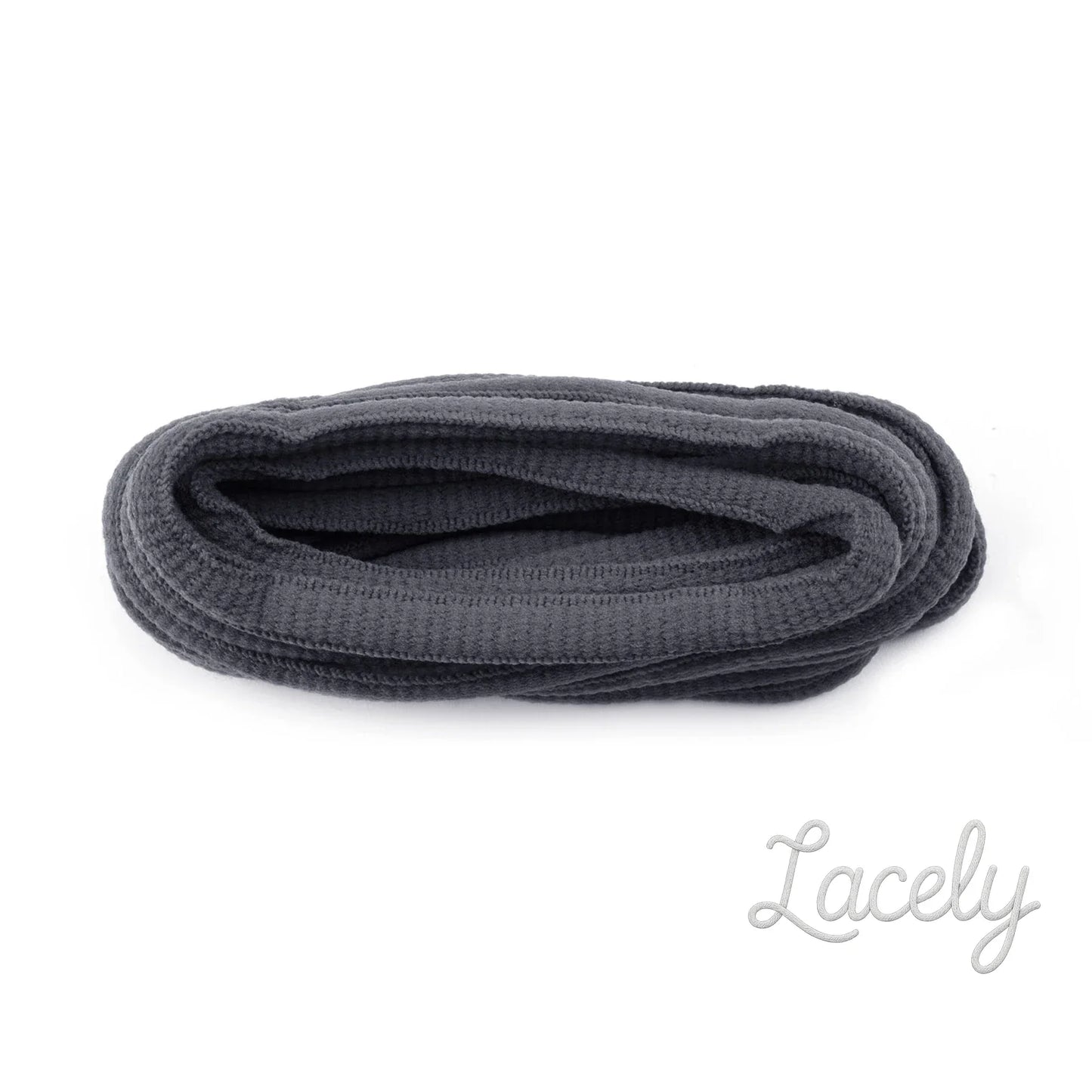 Grey Oval Laces 6mm 120cm