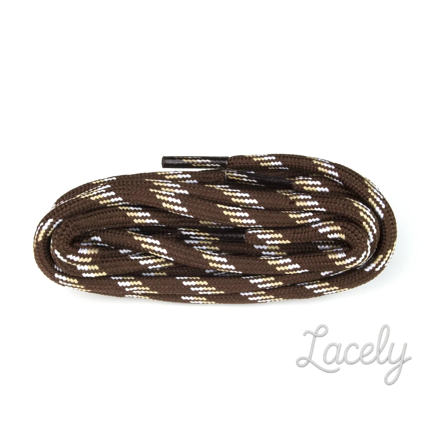 Hiking Brown Mix Poly Cord Laces - 150cm
