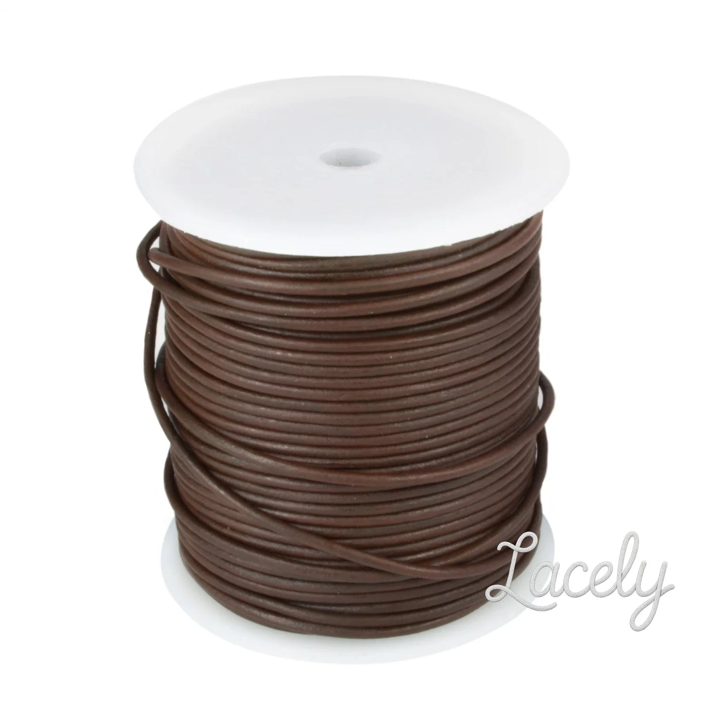 Brown 50Mtr Leather Spool 2mm