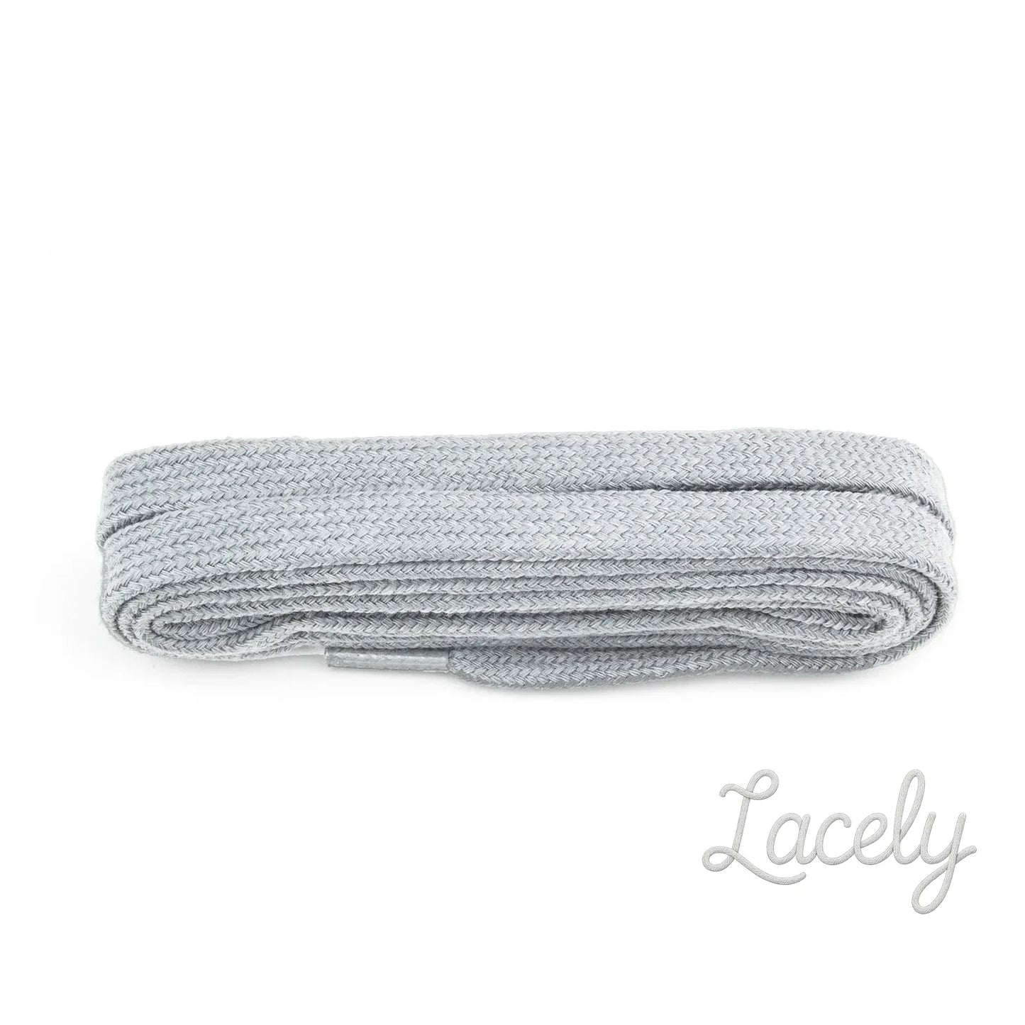 Light Grey Flat Laces 1 pair - 120cm
