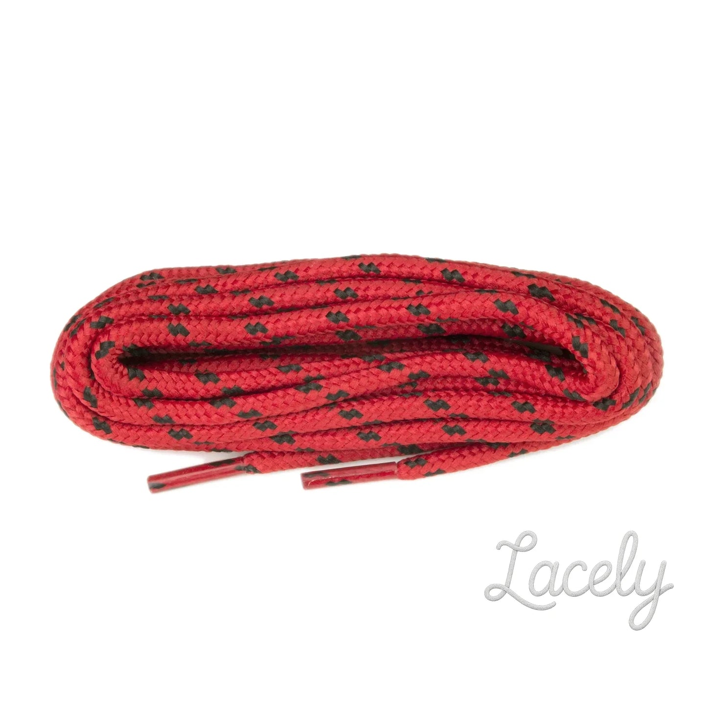 Hiking Red/Black Wide Fleck Laces - 150cm