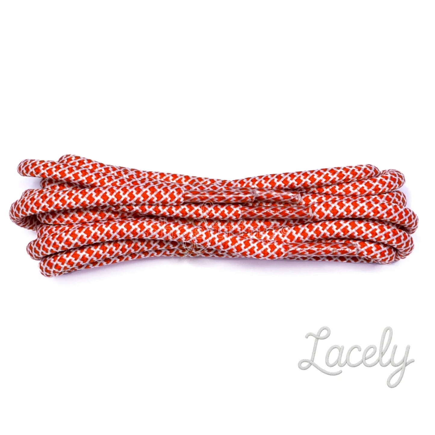 Red-White Honeycomb rope laces