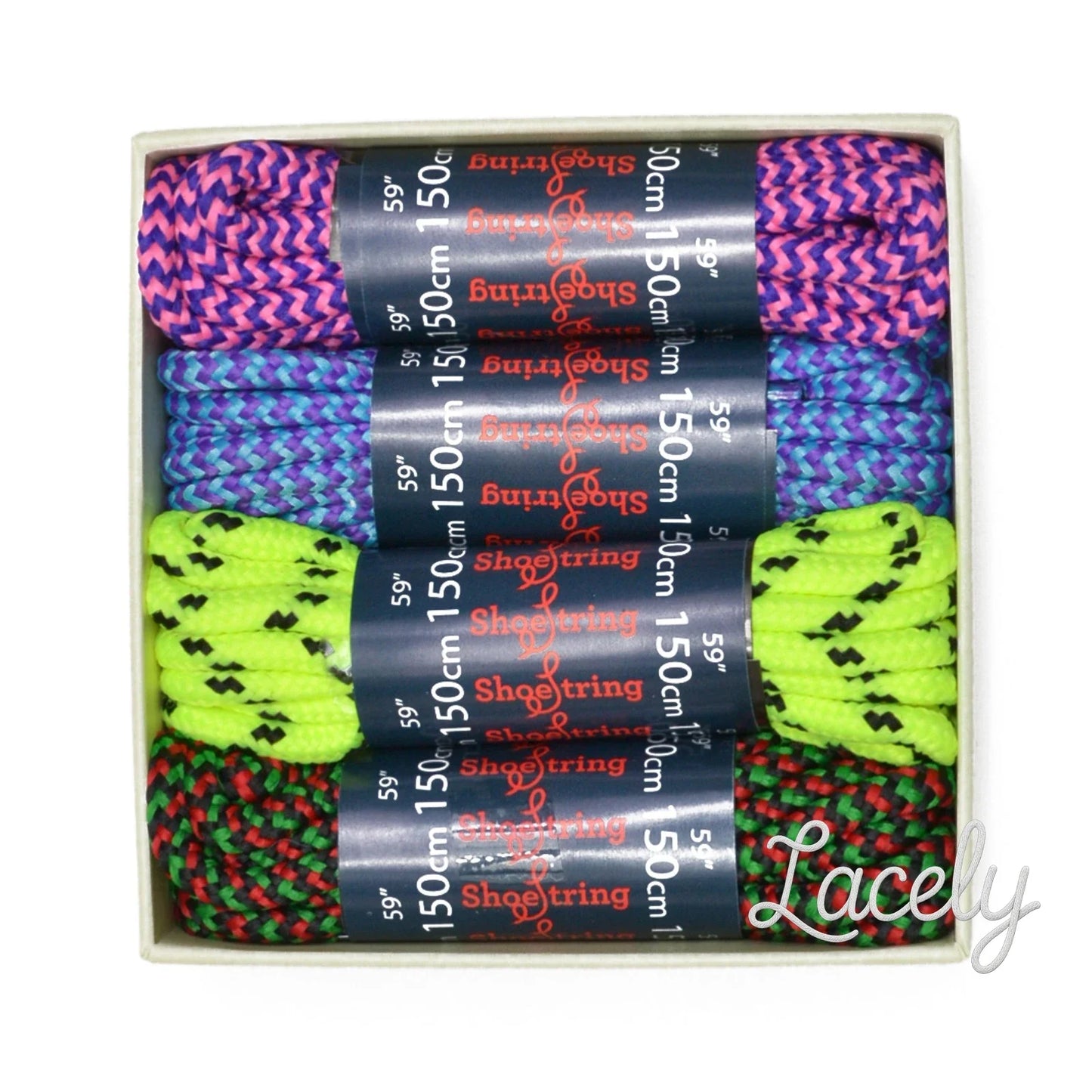 Shoe String Boot Strong Coloured Hiking 150cm Boot , set of 4 pairs