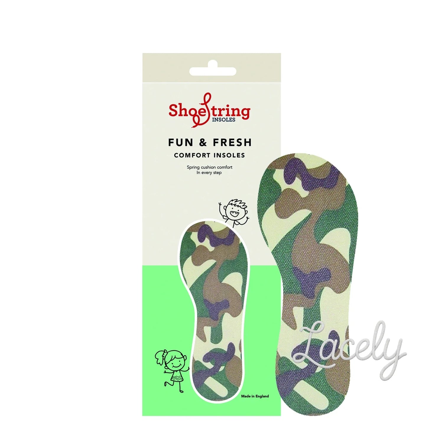 Kids Cut To Fit Insoles - Camoflage
