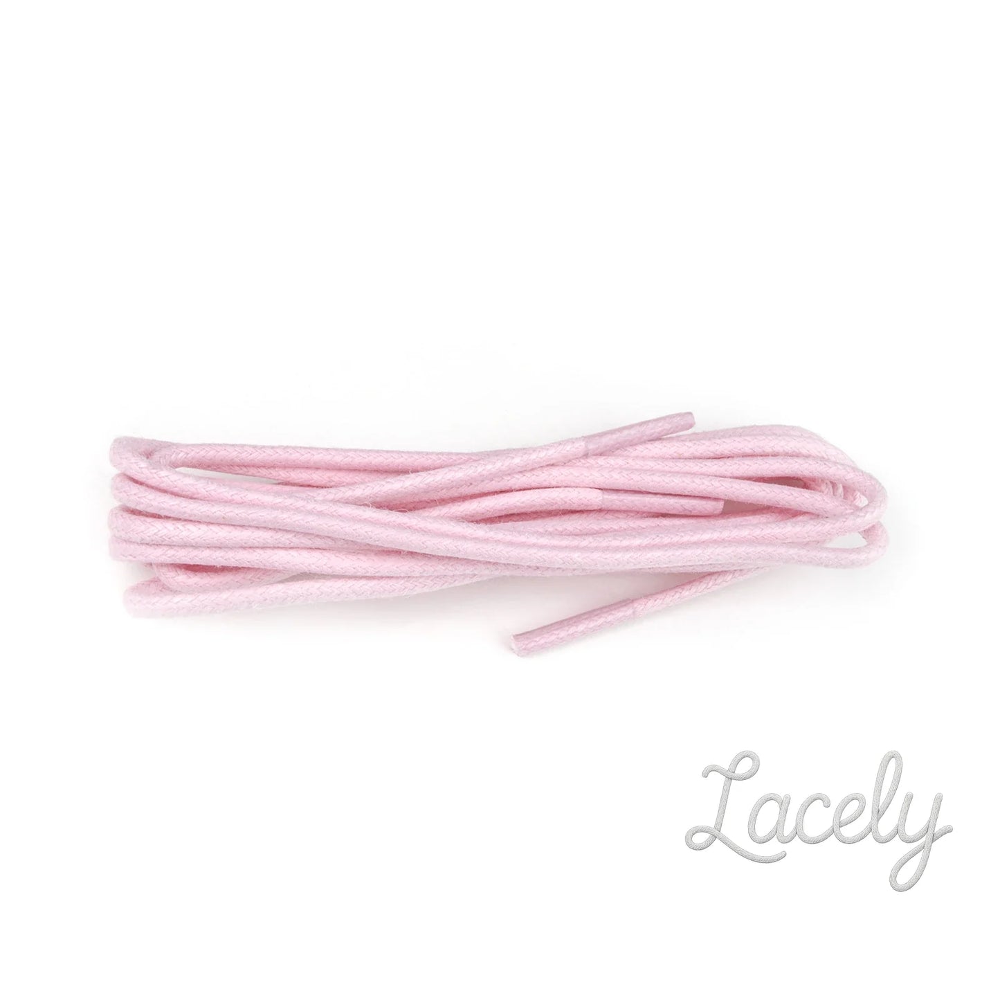 Pastel Pink wax Round Laces