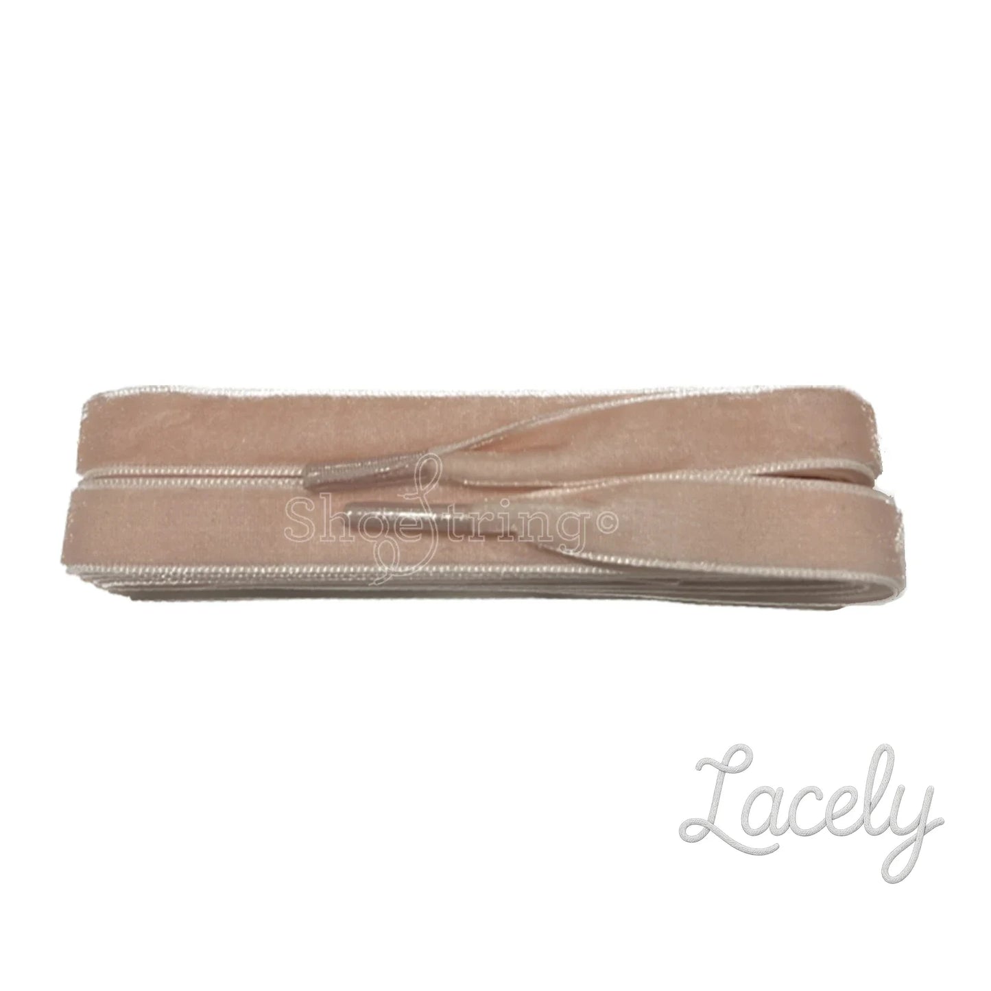 Velvet Pastel Pink Laces - 100cm