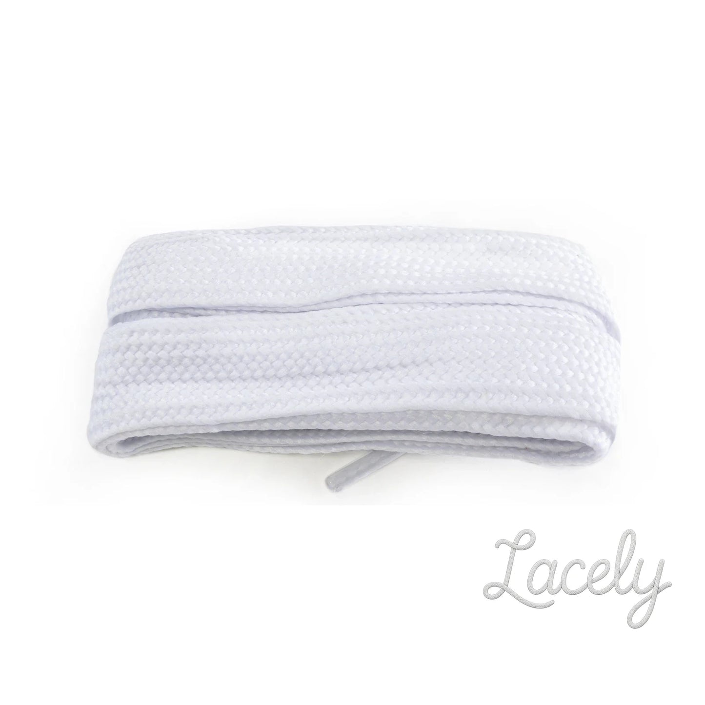 White Old School 12mm Wide Laces - 140cm