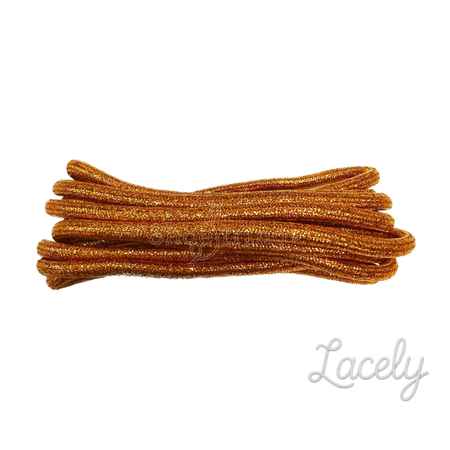 Bright Copper Metallic Glitter Lurex Round 140cm