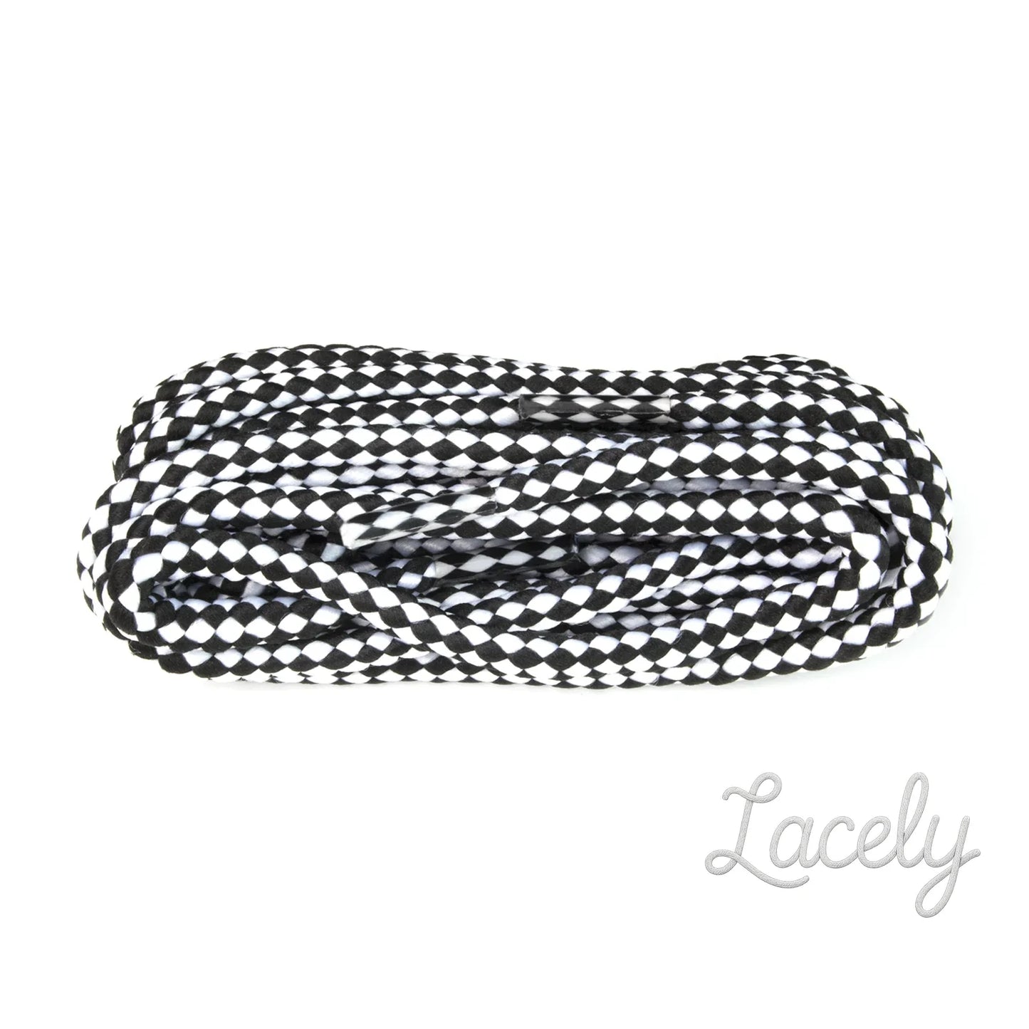 Hiking Black/White Diamond Laces - 150cm