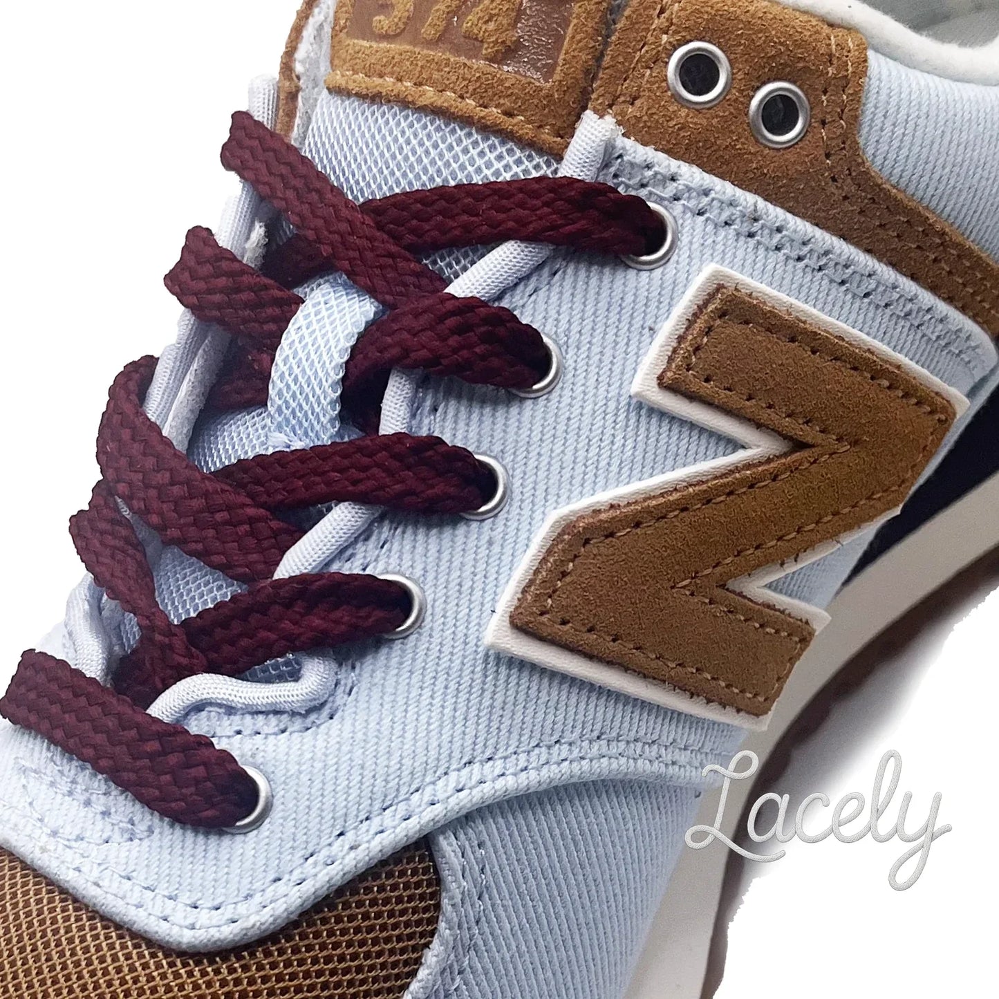 Burgundy Flat CX Laces 1 pair - 120cm