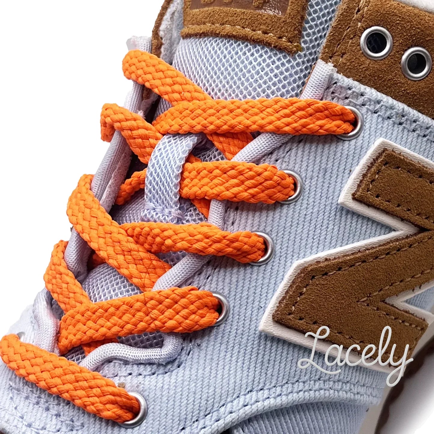 Orange Flat CX Laces 1 pair - 120cm