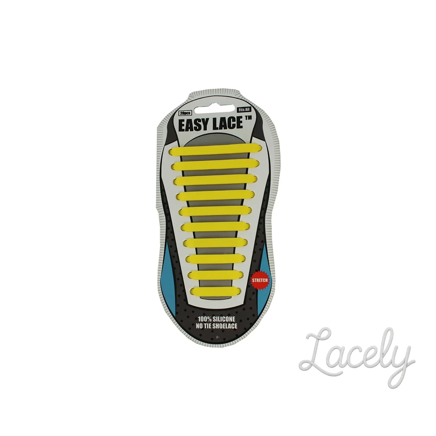 Yellow Flat Easy Laces - Adults one size fits all