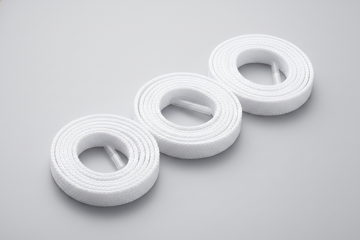 White Oval Sport Laces - 120cm