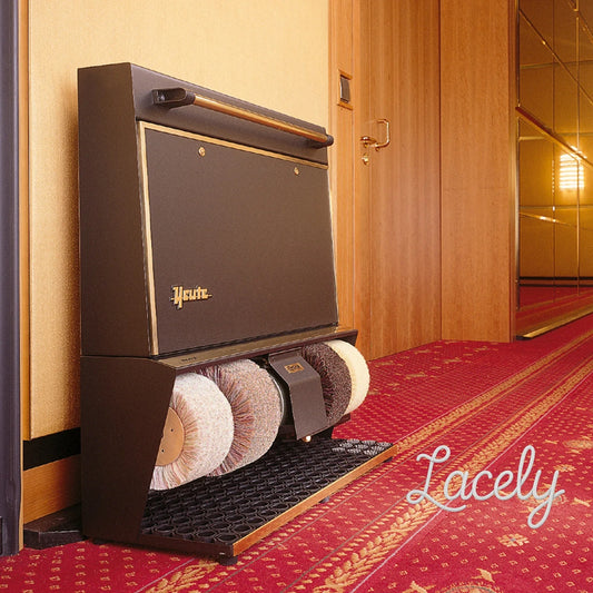 Heute Polifix 4 Black with Brass framework - housing black - Free Shoe Cream