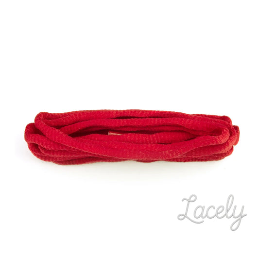 Red Knobbly firm knot Laces 1 pair - 114cm