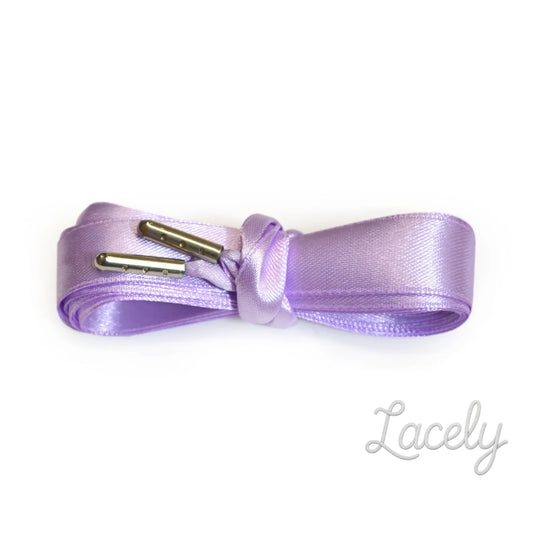 Ribbon Lilac Satin Laces - 100cm