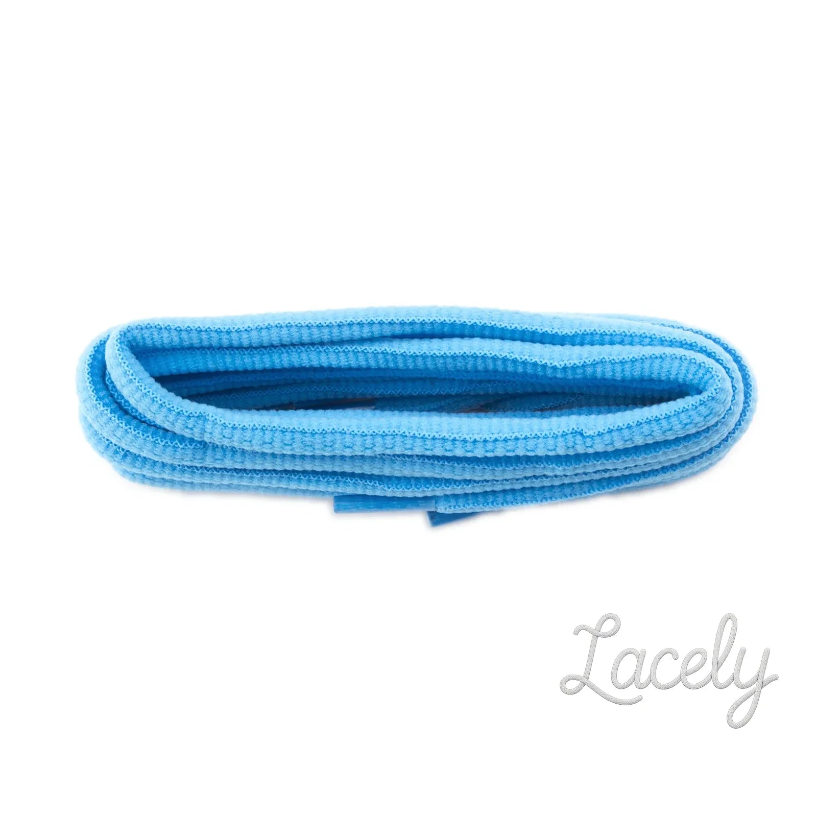 Light Blue Oval Sport Laces 1 pair - 114cm