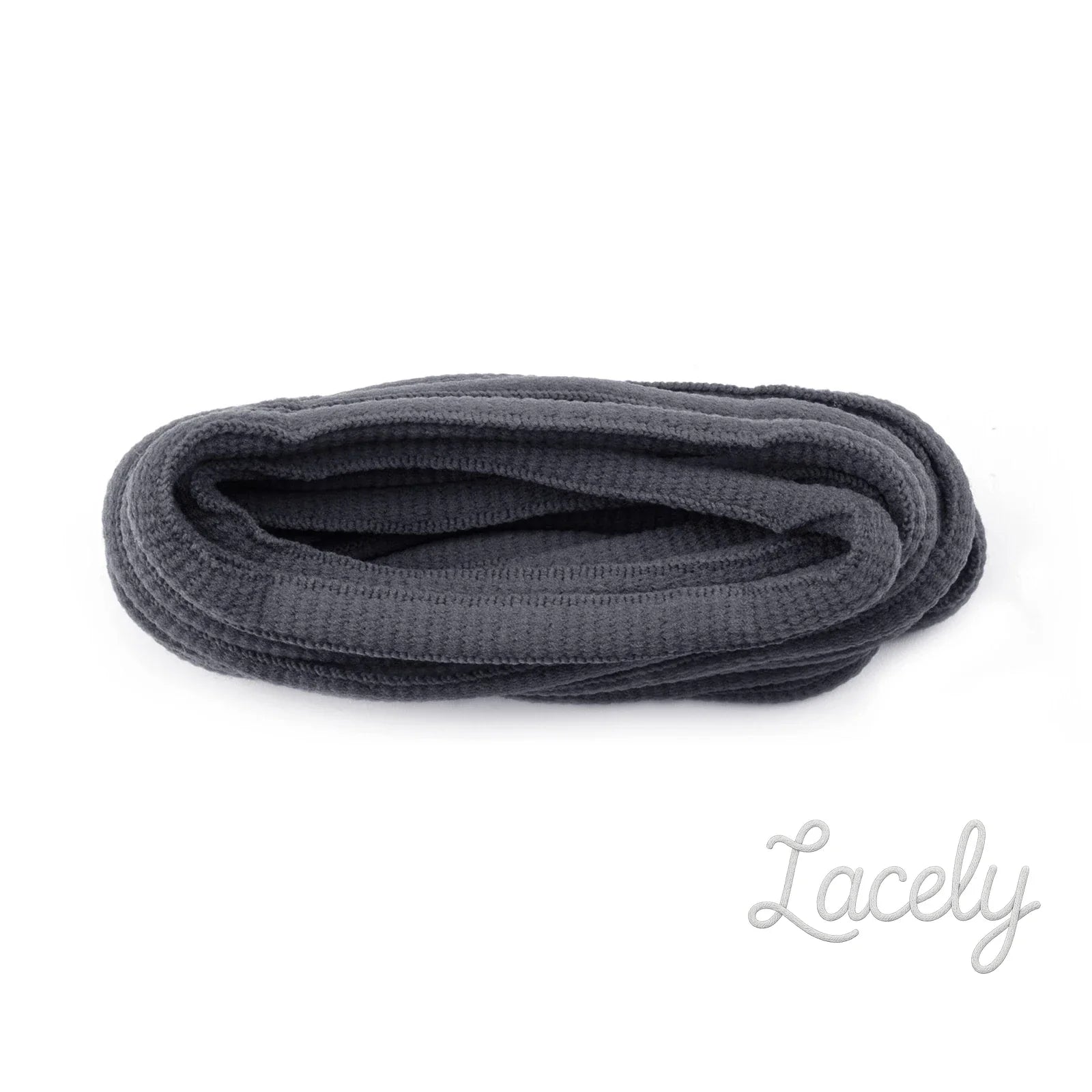 Grey Oval Laces 6mm 120cm