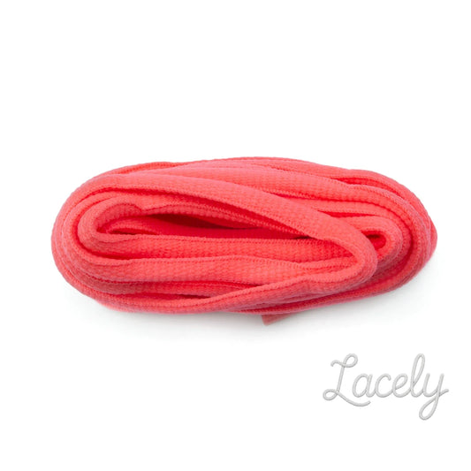 Florescent Pink Oval Sport Laces 1 pair - 220cm