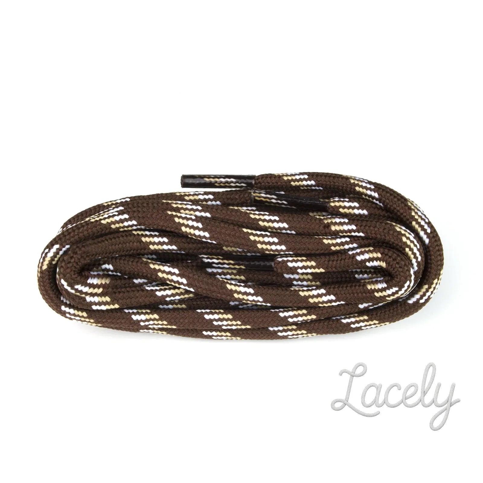 Hiking Brown Mix Poly Cord Laces - 150cm