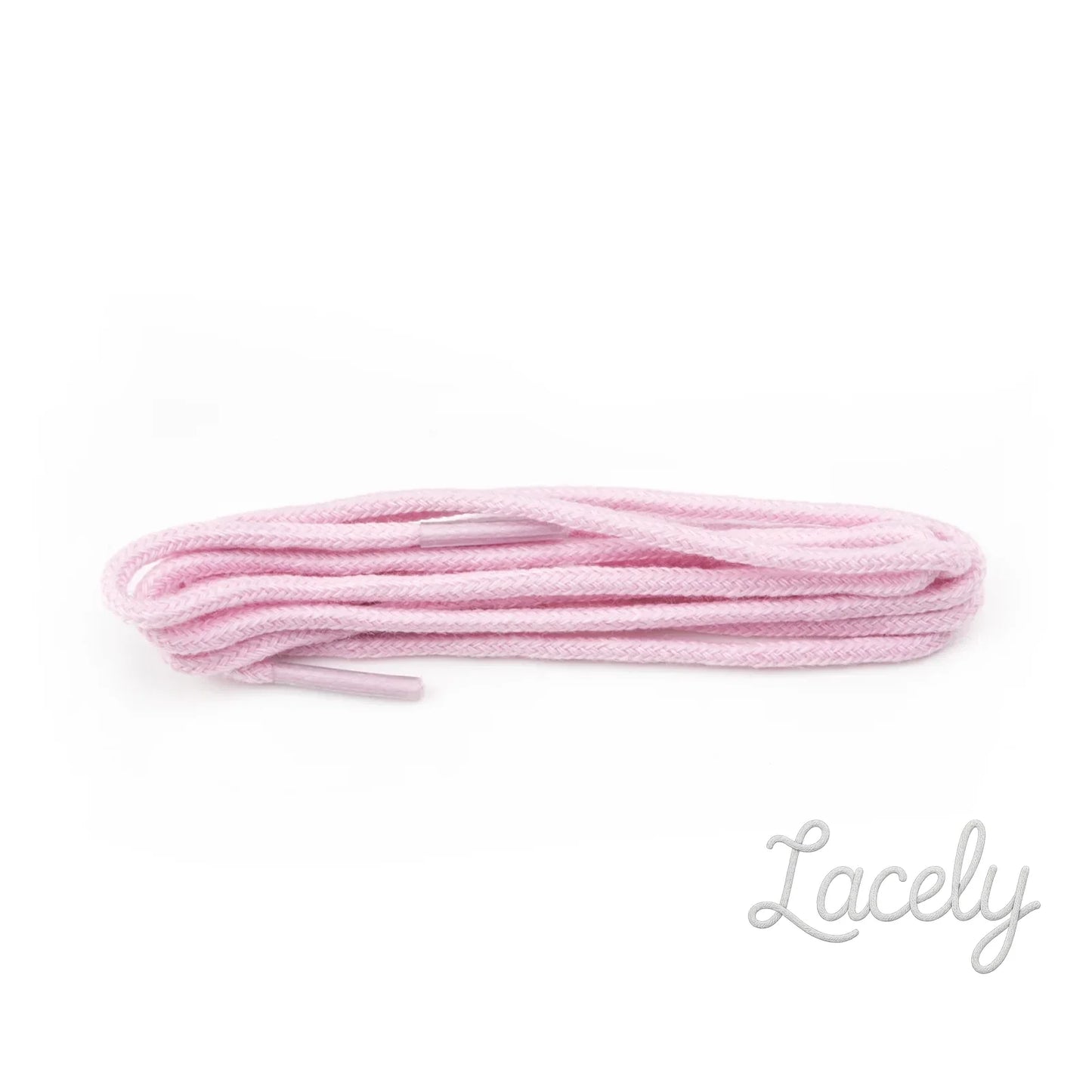 Pastel Pink Round Laces 1 pair - 60cm