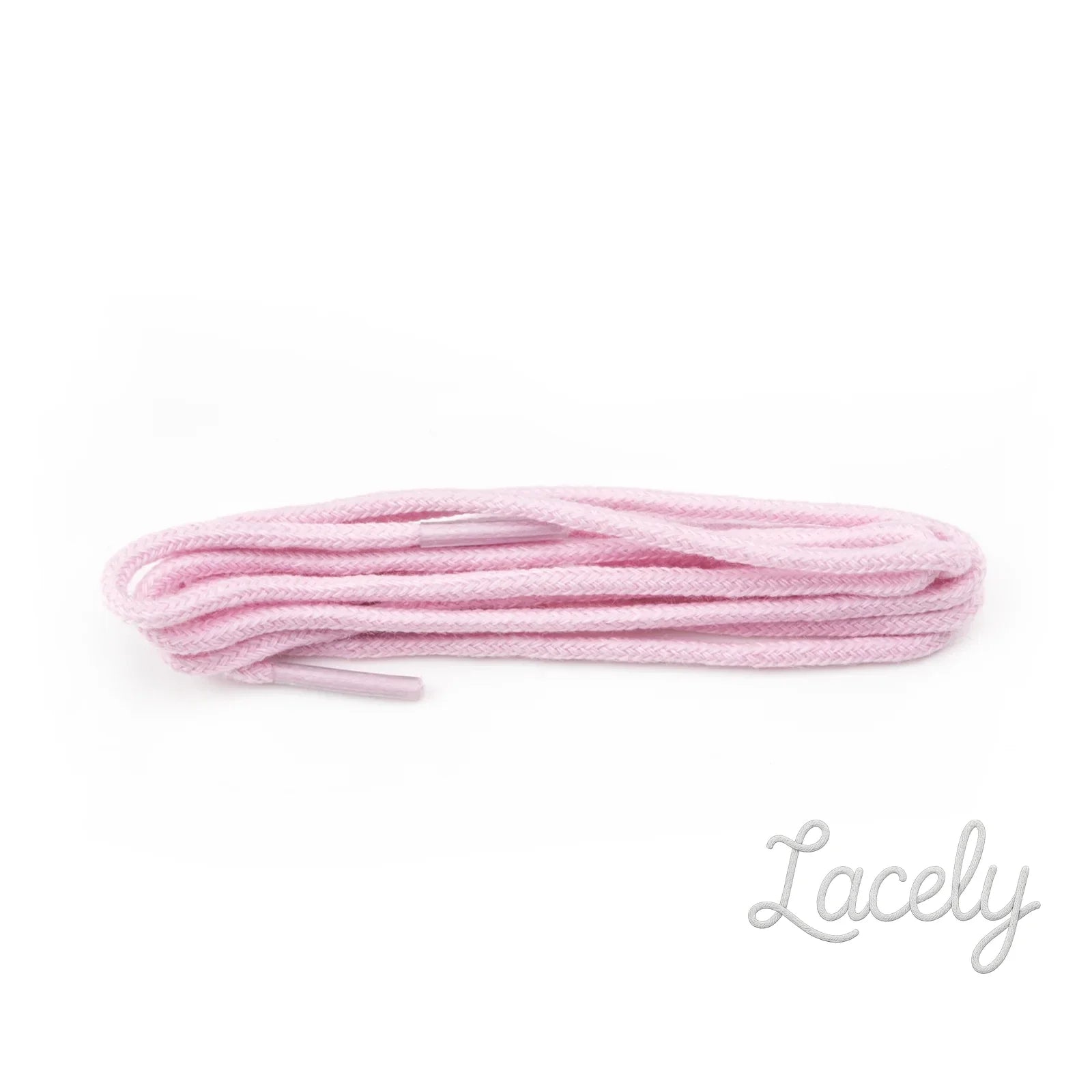 Pastel Pink Round Laces 1 pair - 60cm