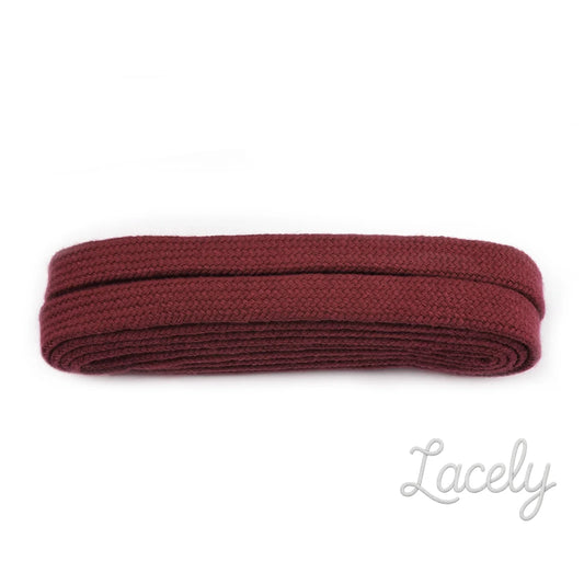 Burgundy Flat Laces 1 pair - 100cm