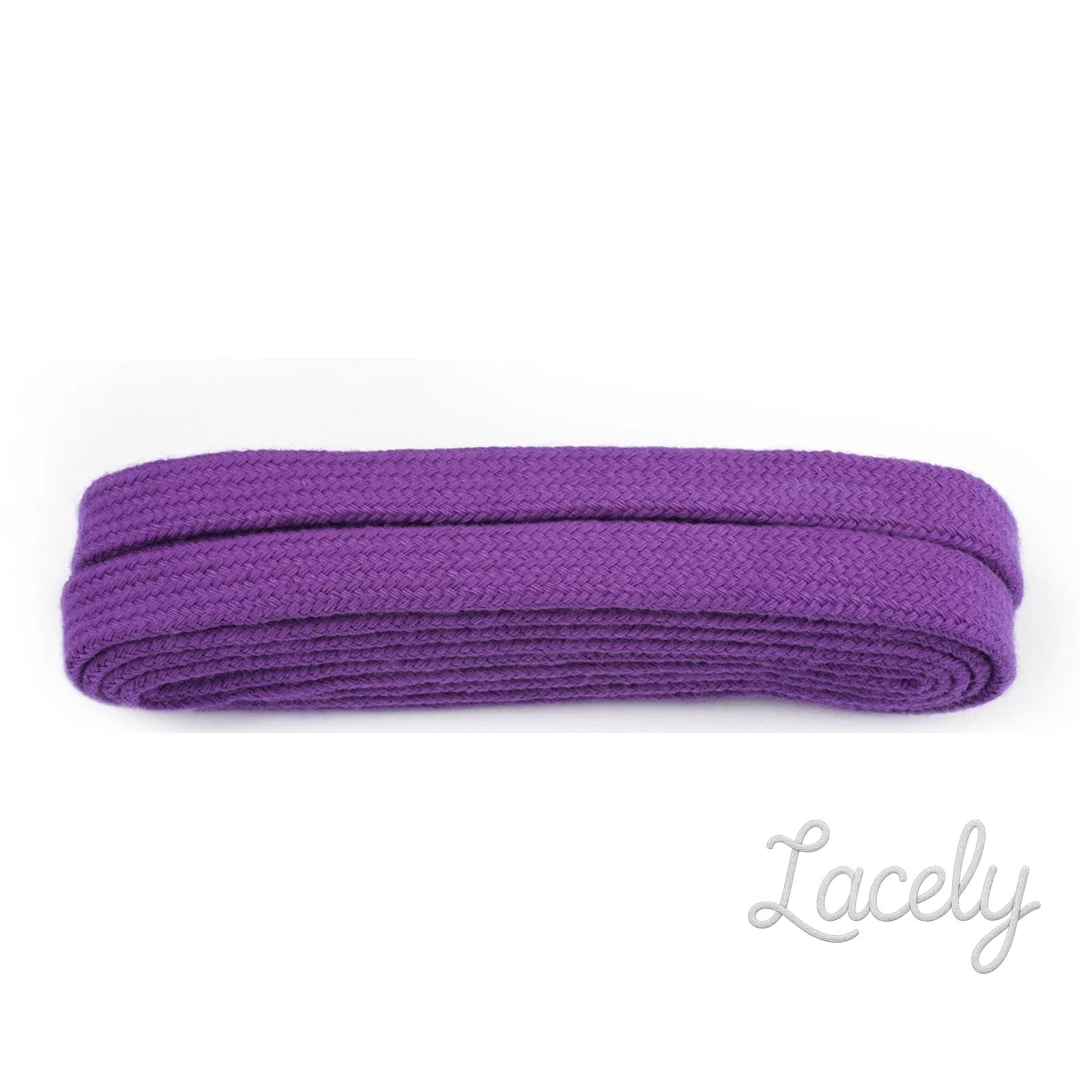 Purple 9mm Flat laces