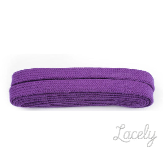 Purple 9mm Flat laces