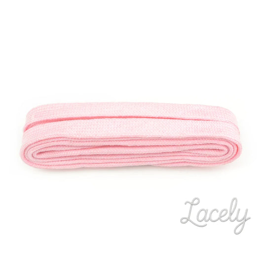 Pastel Pink Flat Laces 1 pair - 100cm