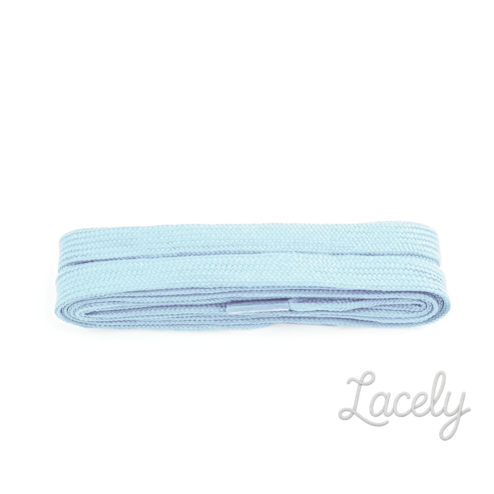 Pastel Blue Flat Laces 1 pair - 100cm