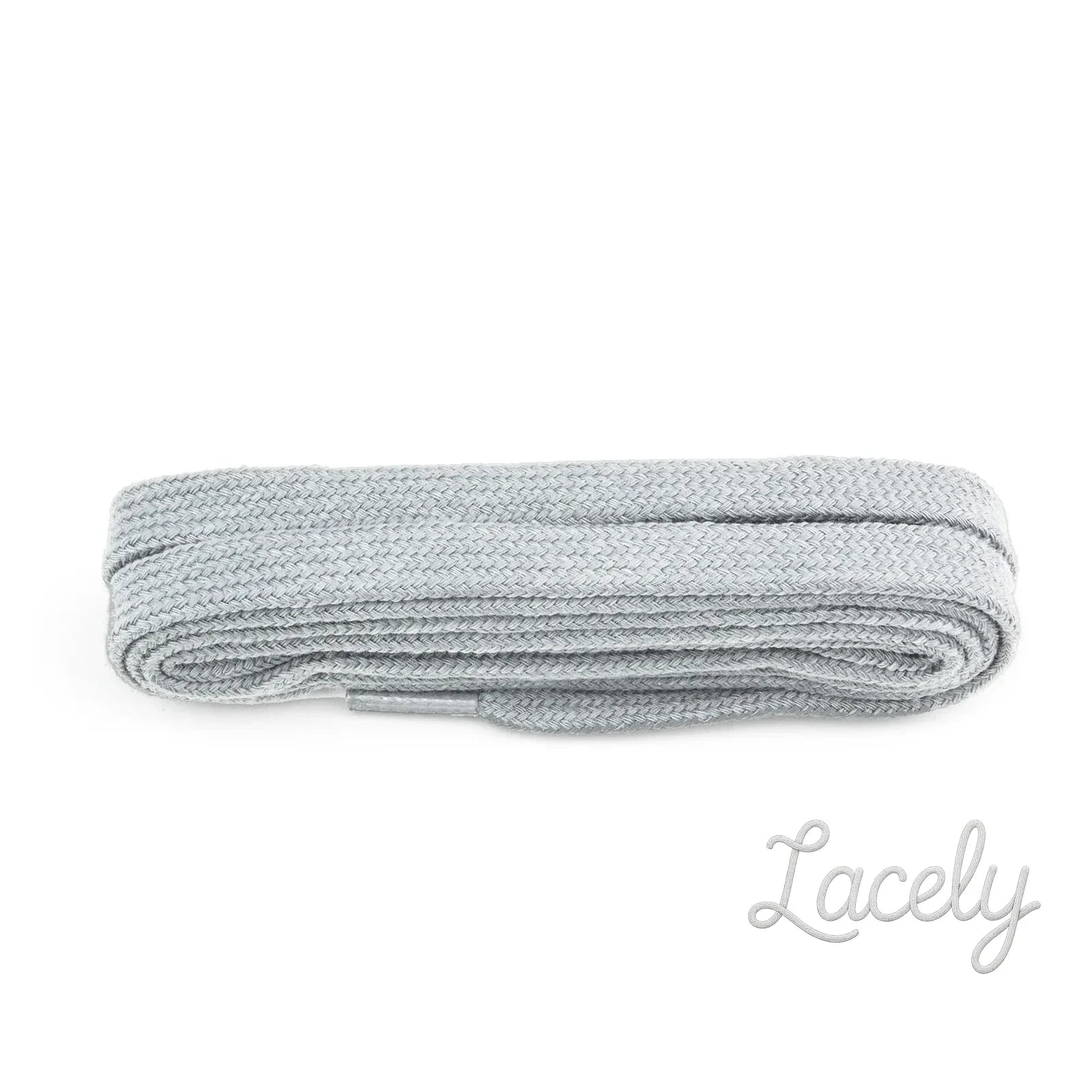 Light Grey Flat Laces 1 pair - 120cm