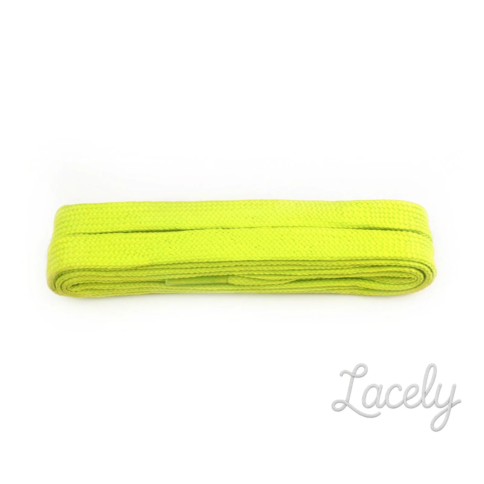 Flo Yellow Flat Laces