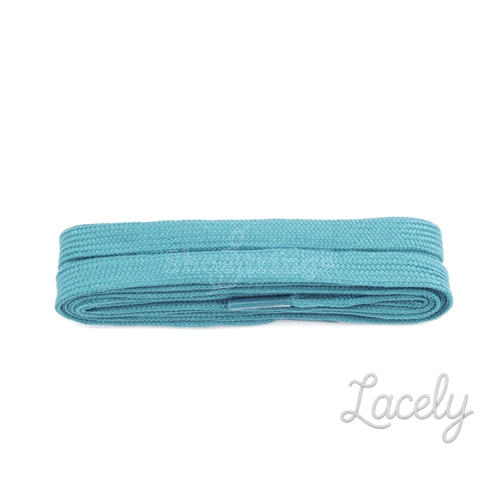 Aqua Blue 9mm Flat laces