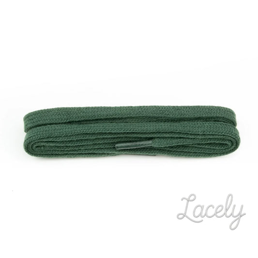 Green 60cm Flat 5mm Laces 1 pair