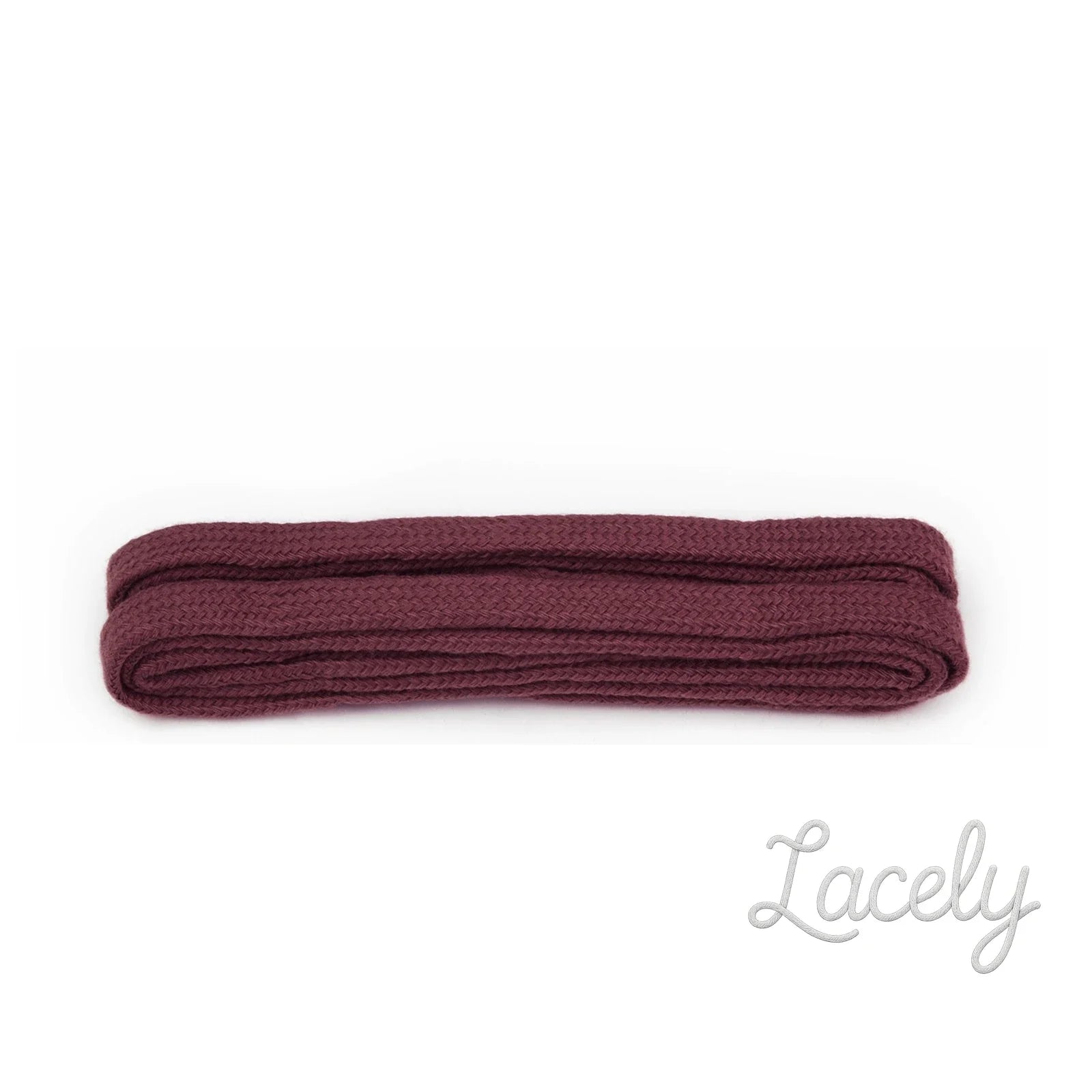 Wine Narrow Flat laces