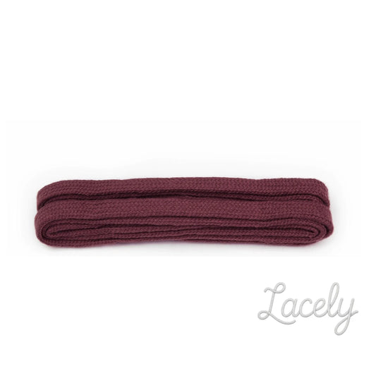 Wine Narrow Flat laces