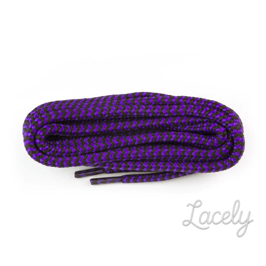 Hiking Purple/Black Dog-Tooth Laces - 150cm
