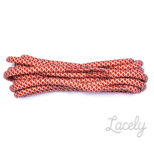 Red-White Honeycomb rope laces