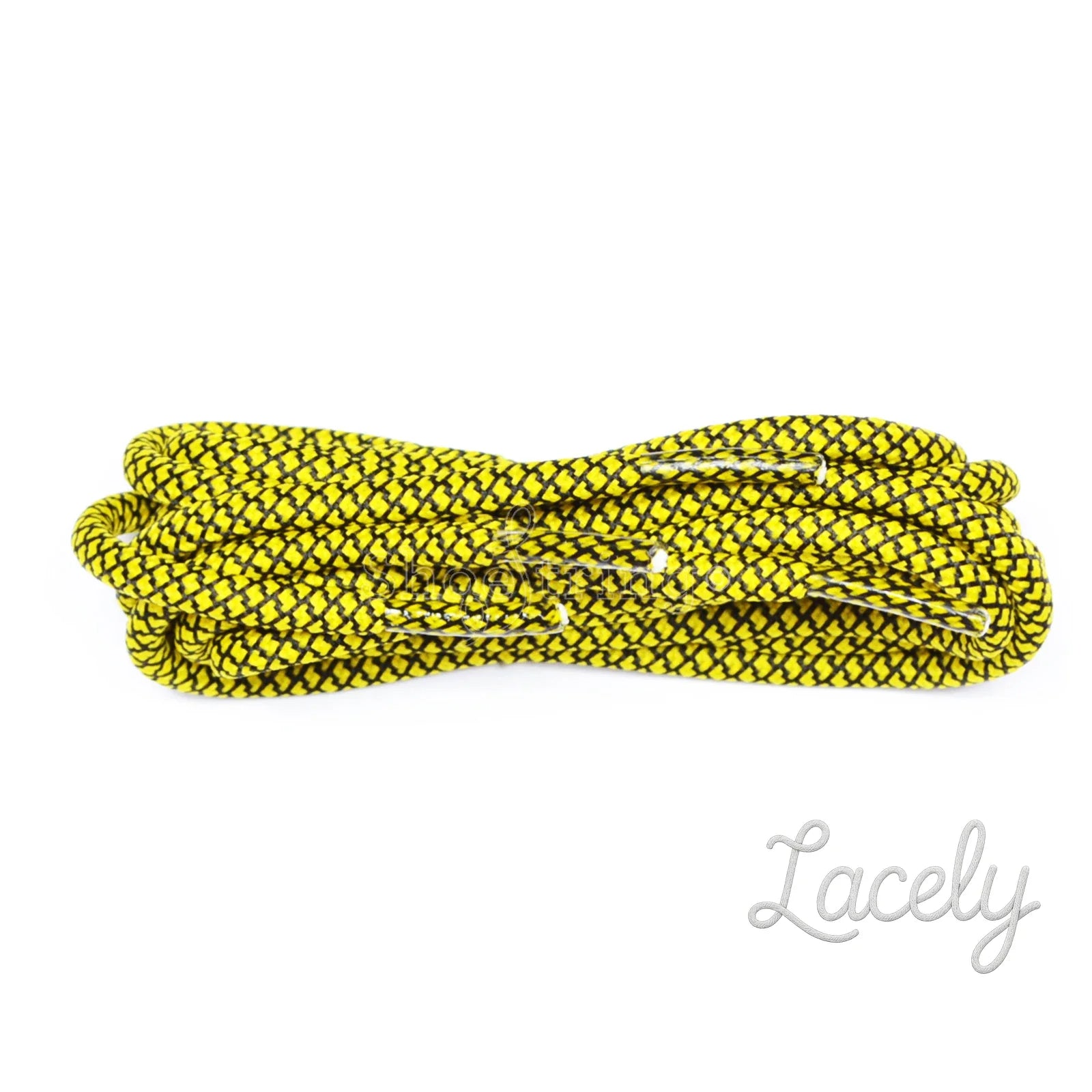 Yellow/Black Honeycomb laces