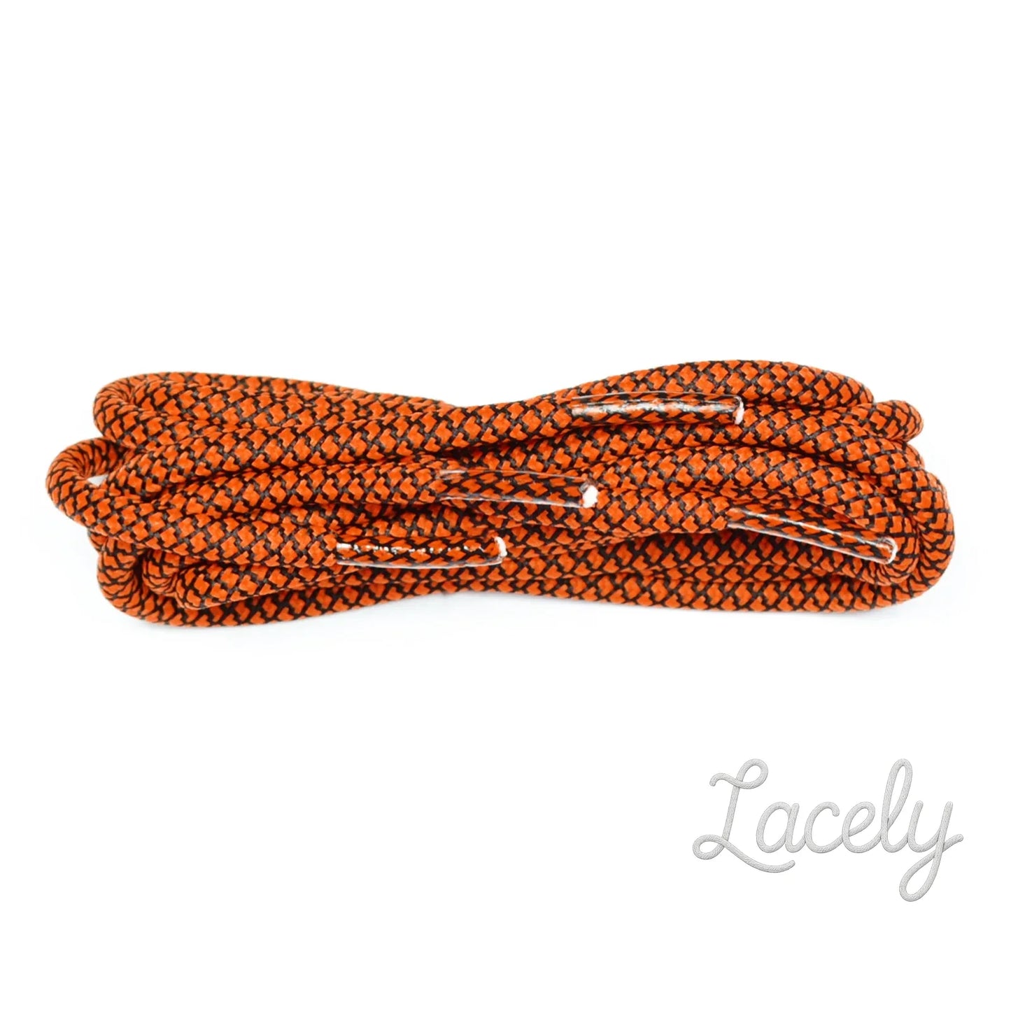 Orange/Black Honeycomb Mosaic Laces - 120cm