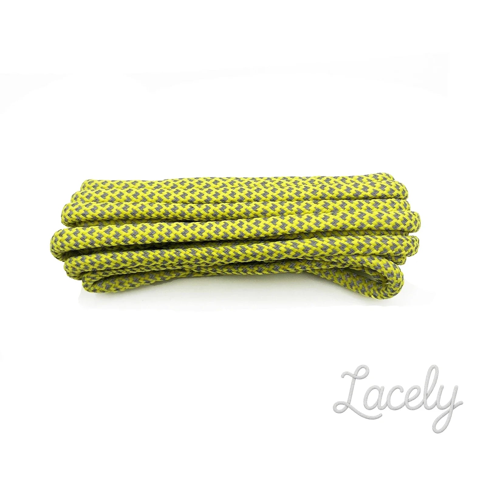 Reflective Yellow Mosaic Laces 1 pair - 150cm