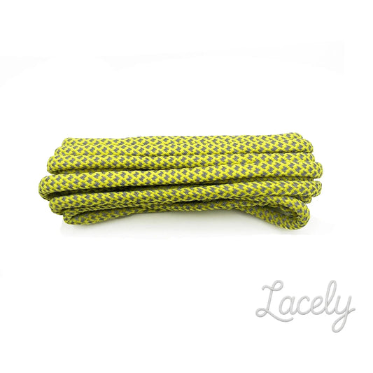 Reflective Yellow Mosaic Laces 1 pair - 150cm