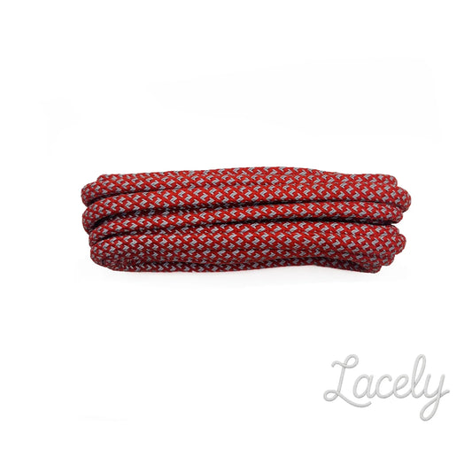 Reflective Red Mosaic Laces 1 pair - 150cm