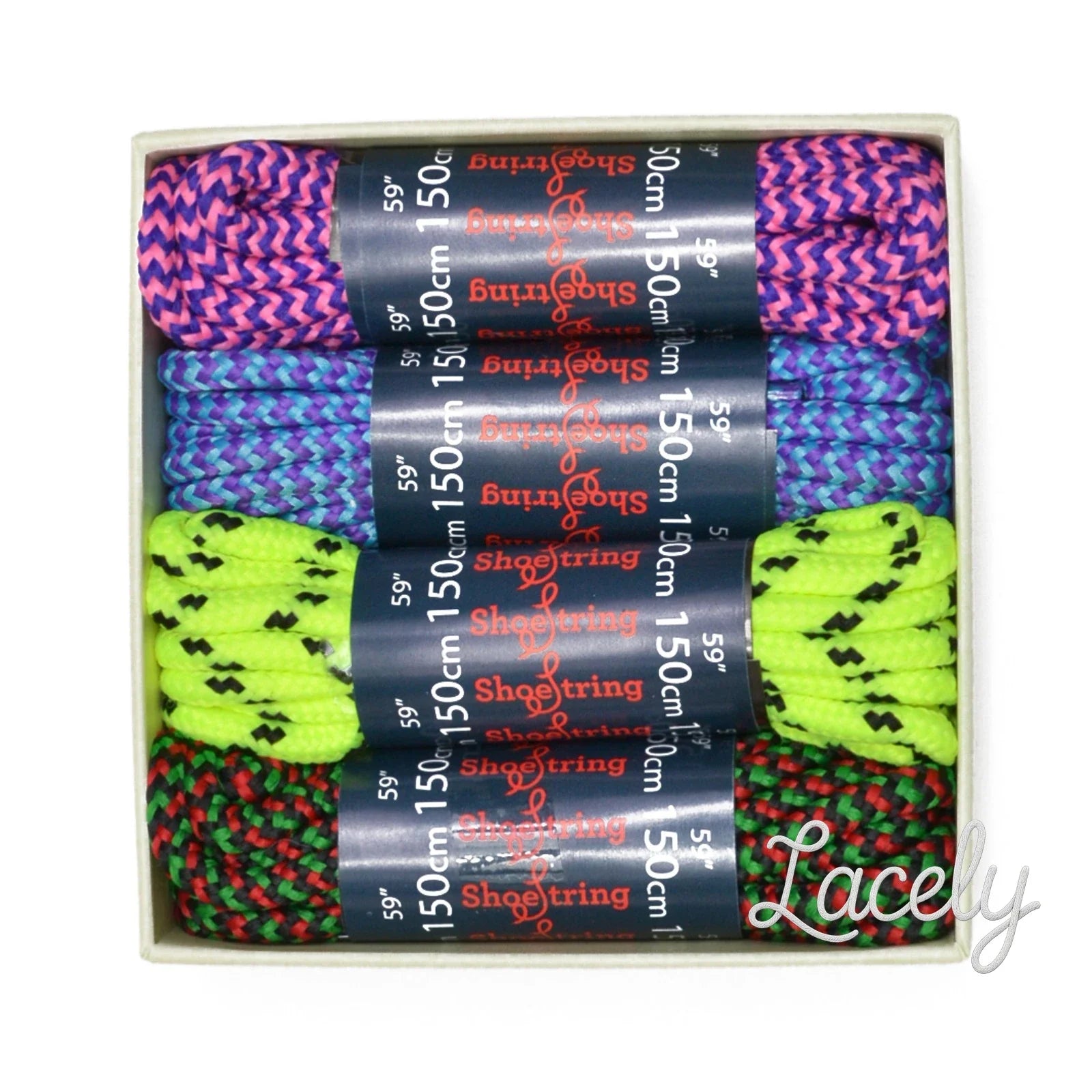 Shoe String Boot Strong Coloured Hiking 150cm Boot , set of 4 pairs