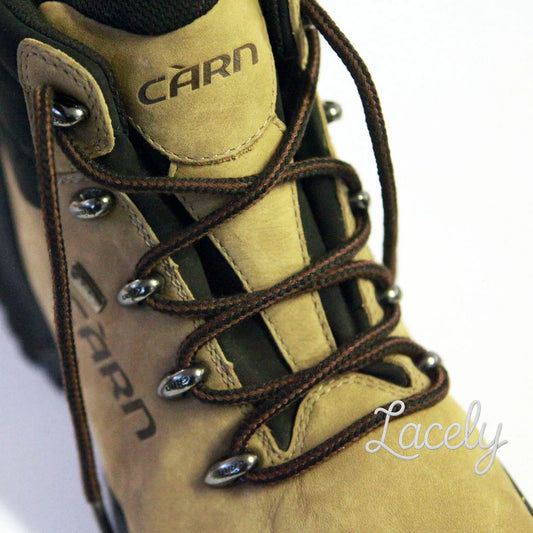 Kicker Brown/Black Round Cord laces