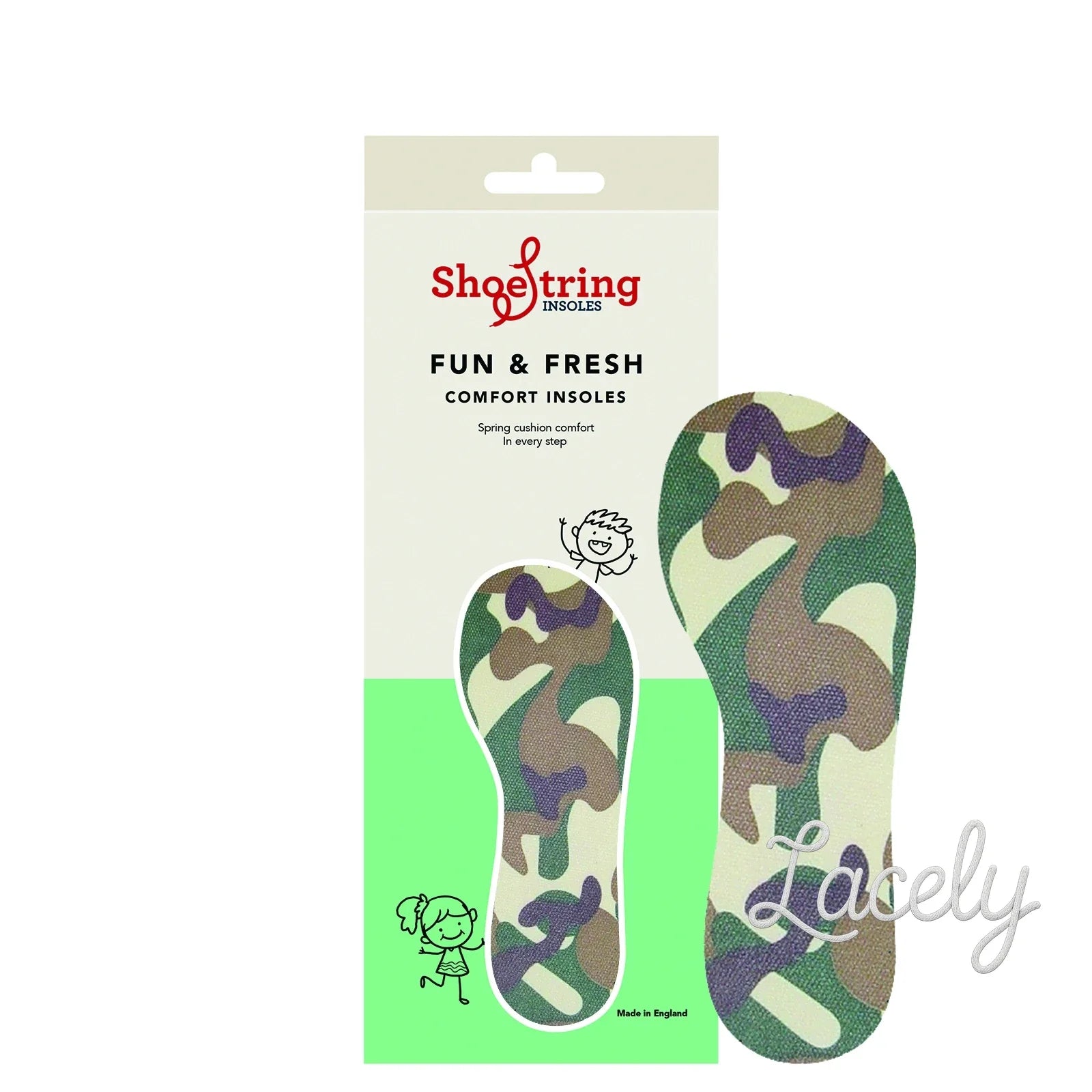 Kids Cut To Fit Insoles - Camoflage