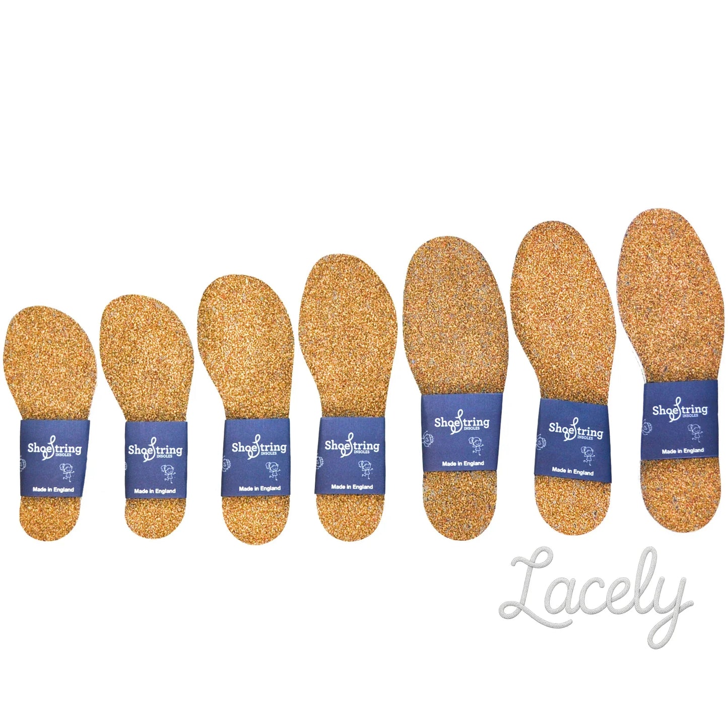 Shoe String Insoles Childs Cork Wrap