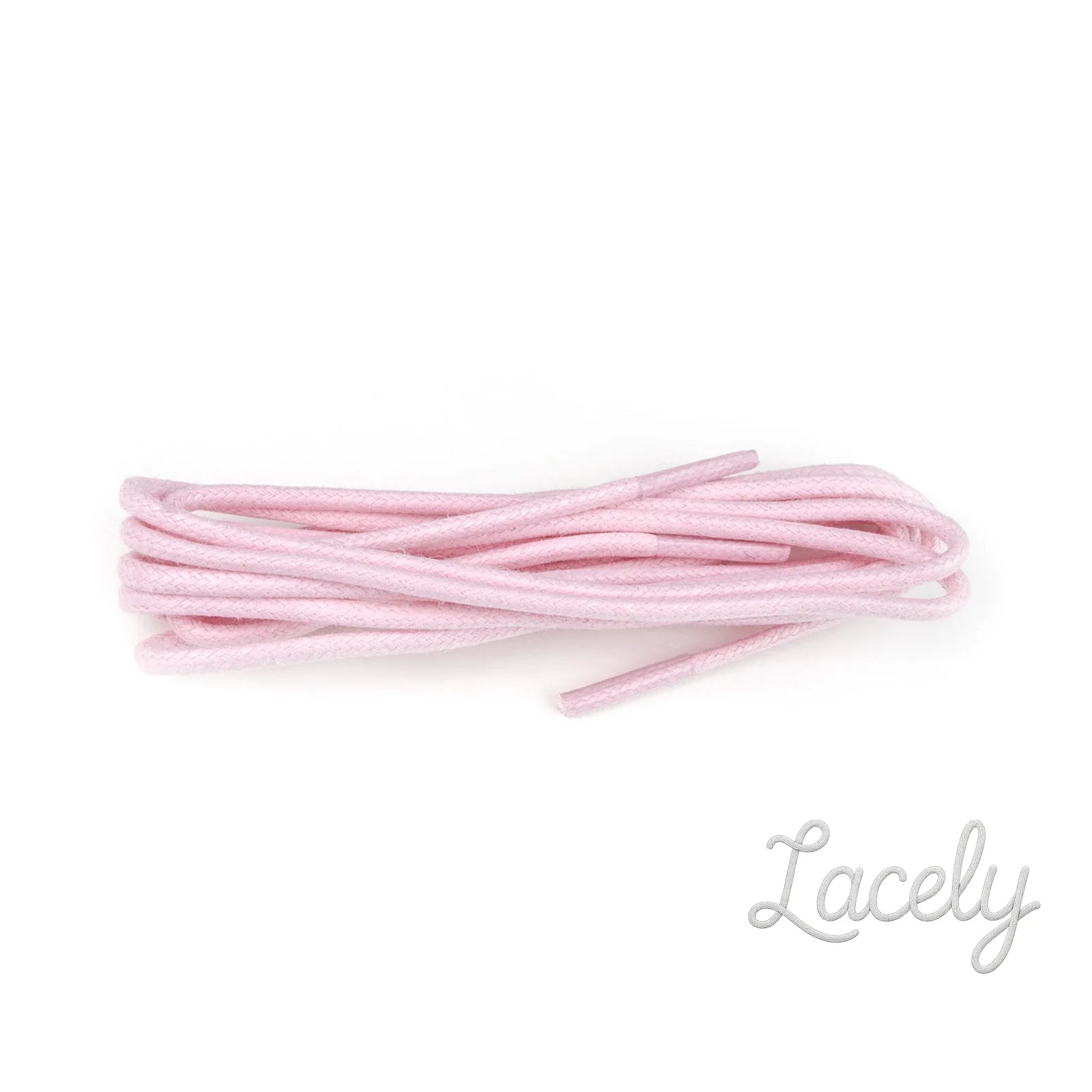 Pastel Pink wax Round Laces